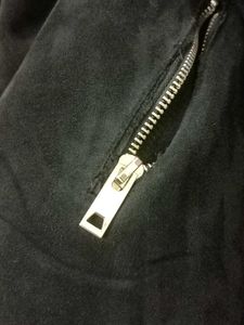 Black Faux Shearling Jacket