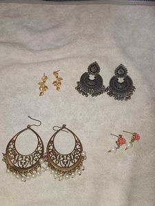 Earring Bundle: 4 Unique Pairs