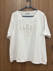 White Embroidered Top