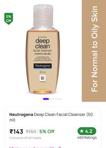 Neutrogena Deep Clean Face Wash