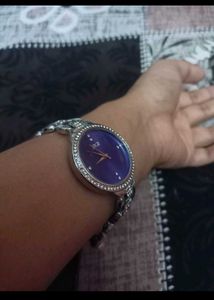Rare Blue Watch With Diamonds
