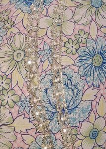 Floral Print Trim Fabric
