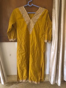 Mustard kurta set⭐️