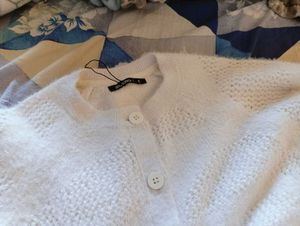 White Sweater FromZudio, AvailableOnly For Today❗