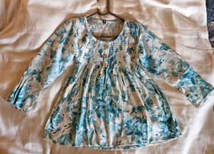 Floral Print Tunic Top
