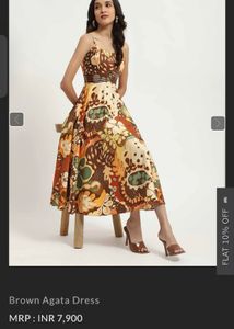 Boho Floral Print Midi Dress