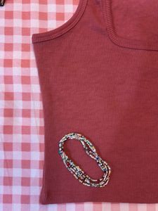 Dusky Pink Crop Top 🎀