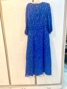 Elegant Blue Maxi Dress
