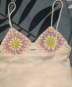 Crochet Trim Tank Top