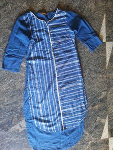 Aurelia Blue Printed Kurta