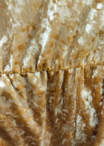 Mustard Yellow Party Wear Velvet