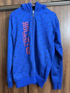 Hollister Blue Zip-Up Hoodie