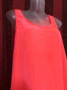 Silvian Heach Orange Sleeveless Dress
