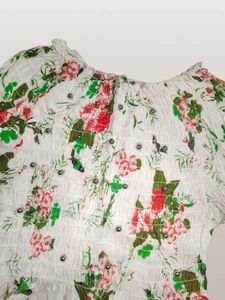 White Color Bell Sleeves Top