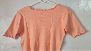 S Cute Ribbed Top For Women Girls