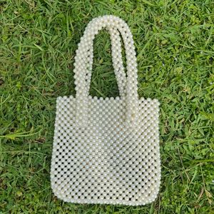 Pearl Beaded Hand Bag
