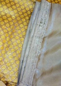 New Suit With Golden And Grey Colour Button