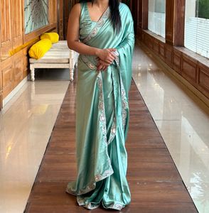 Satin Ready To Wear Saree