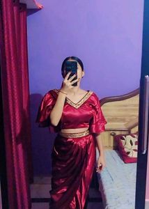 Elegant Dhoti Nd Choli Set