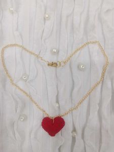 Red Crochet Heart jwellery set ❤️