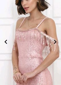 Sparkling Pink Sequin Party Dress