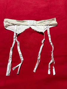 White Lace Garter Belt