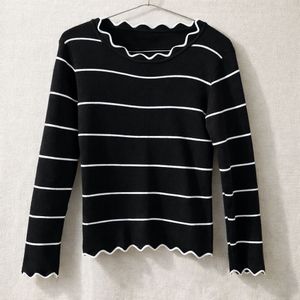 Striped Knit Sweater