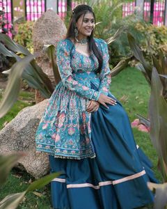Printed Top And Lehenga