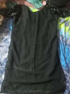 black kurti and dupatta.