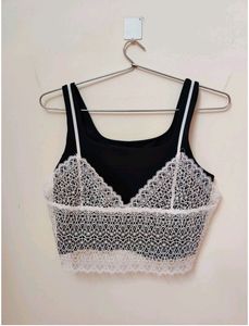 Net Crop Top Trendy/ Bralet