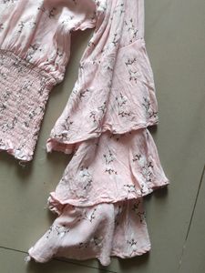 Frill Sleeves Pink Top