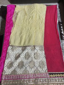 Pure Chiffon Lehenga Style Saree