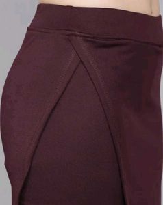 Slim fit high waist mini skort