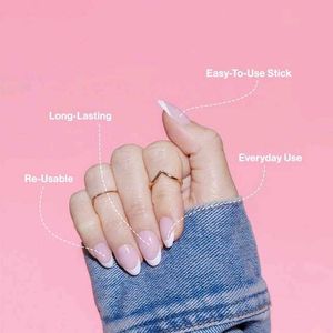 L.A. Girl So Shiny French Tip Nails