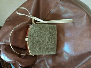 Fancy Sling Bag with Metal Handle