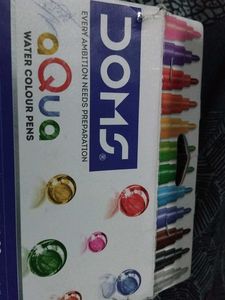 DOMS Aqua Water Colour Pens - 12 Shades