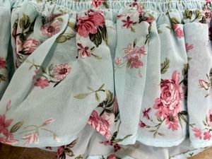 Floral Wrap Top