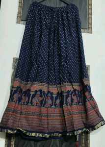 Ethnic Print Long Skirt