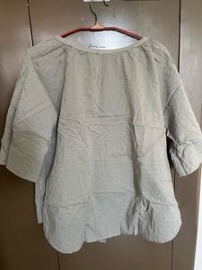 Embroidered Olive Green Top