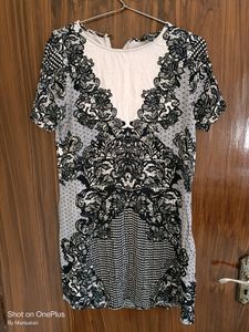 Black And Beige Tunic