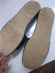 Black Colour Wedges Sandal For Women