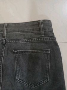 Urbanic High Waisted Straight Fit Grey Jeans - S