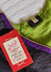💥DIWALI OFFER💥Green &amp; Purple Embroidered Anarkal