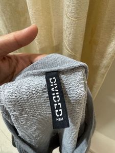 Grey Knit Short Sleeve Top