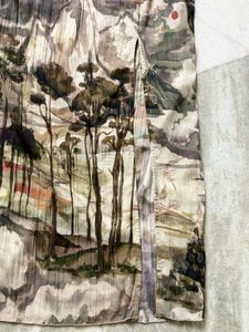 Abstract Print Midi Dress