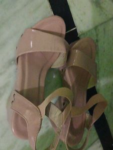 Beige Slingback Heels