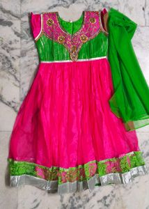 cute pink and parrot green combo