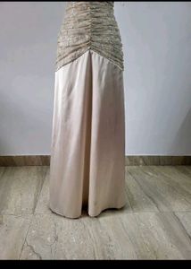 Elegant Biege Evening Gown
