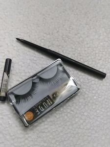Nude Eye Lashes And Kajal..