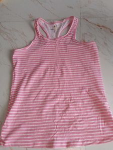 Pink Striped Tank Top